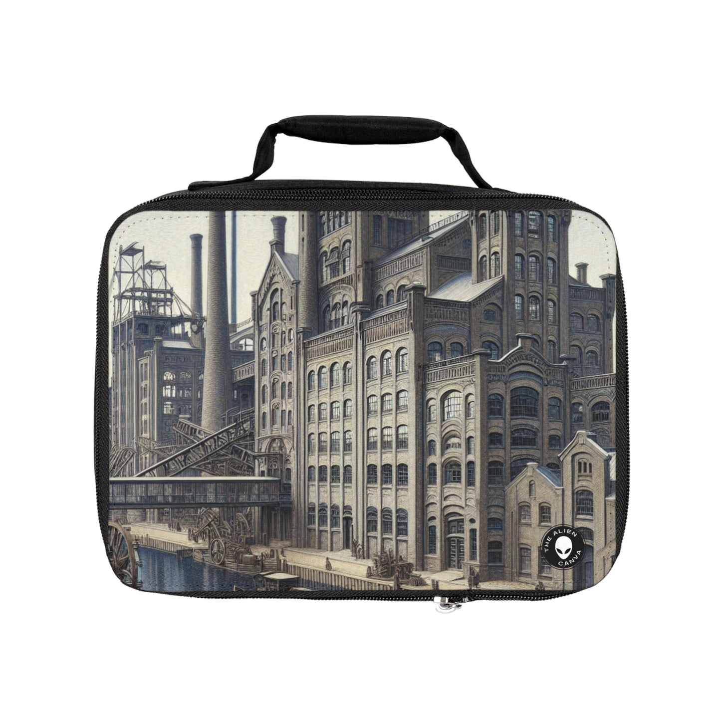 "Urban Precision: Modern Cityscape in the Style of Precisionism"- The Alien Lunch Bag Precisionism