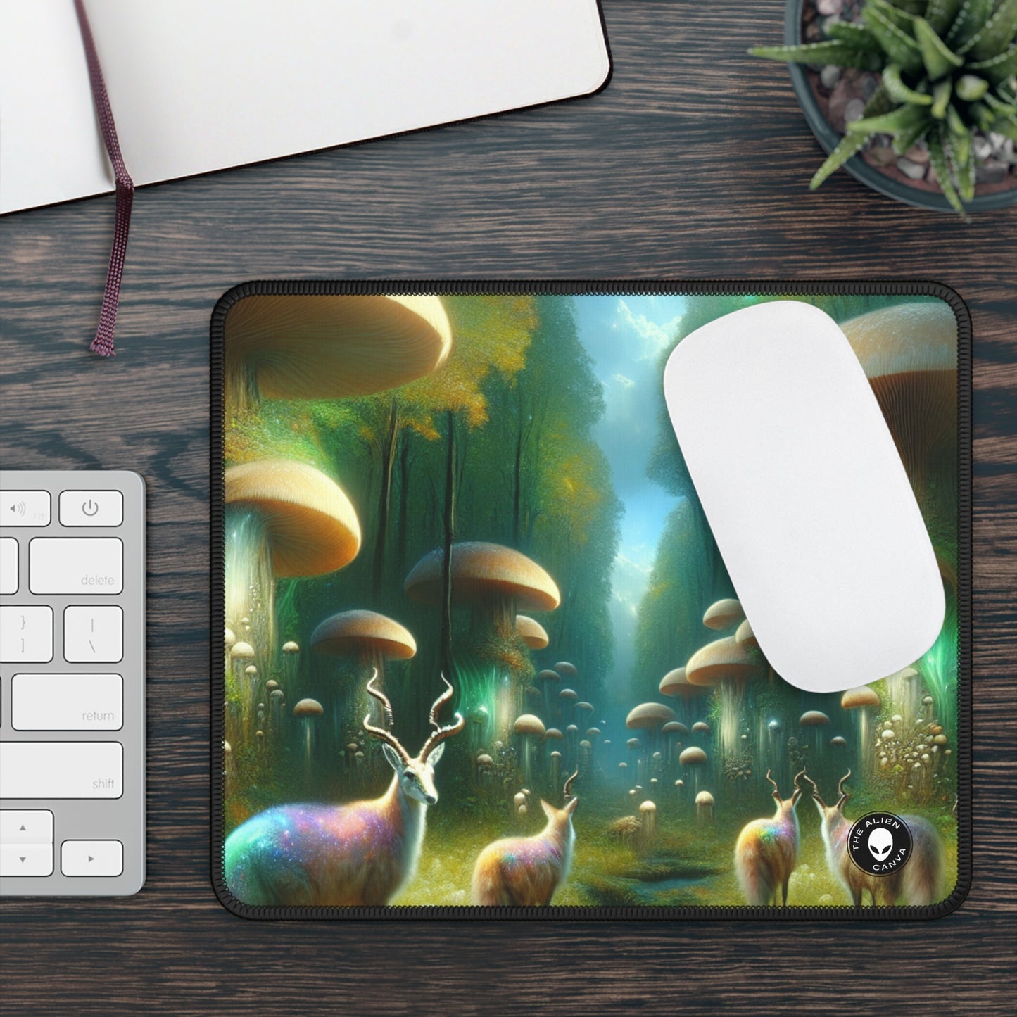 « Mystical Mushroom Grove » – Le tapis de souris de jeu Alien