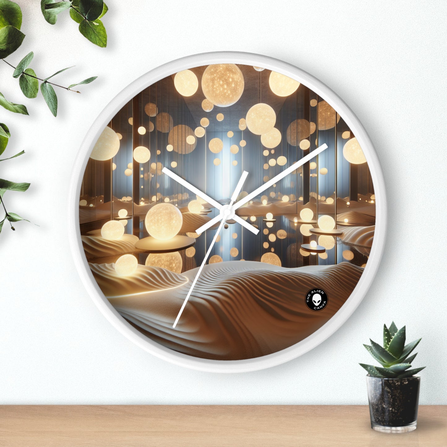 "Temporal Reflections: An Interactive Art Installation on Time and Memory" - The Alien Wall Clock Installation Art