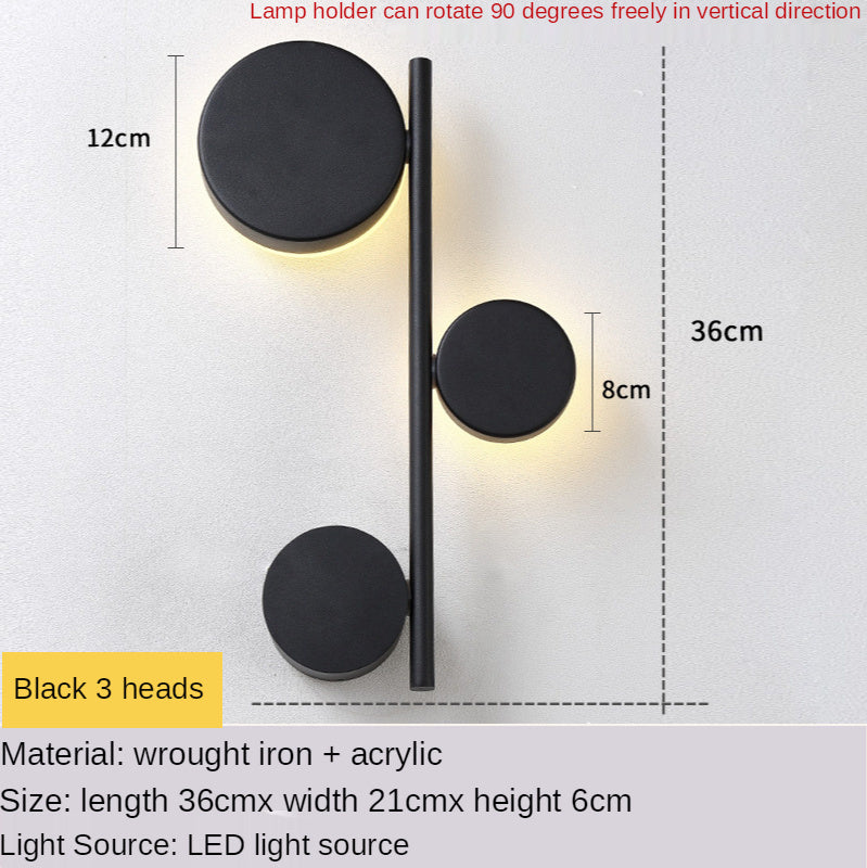 Nordic Modern Long Wall Lamp Creative Personality Art Light Luxury