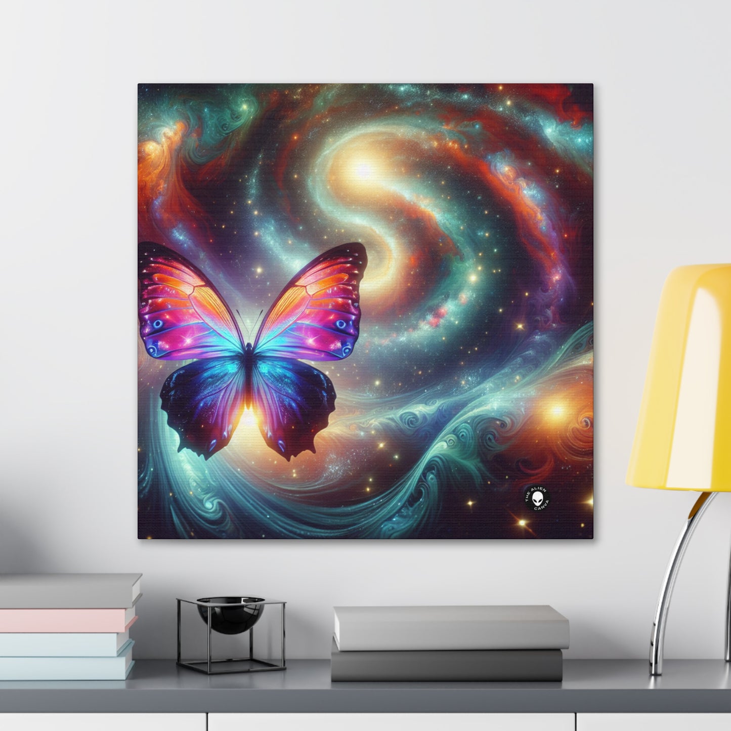 "Galactic Butterfly: A Cosmic Spectacle" - The Alien Canva