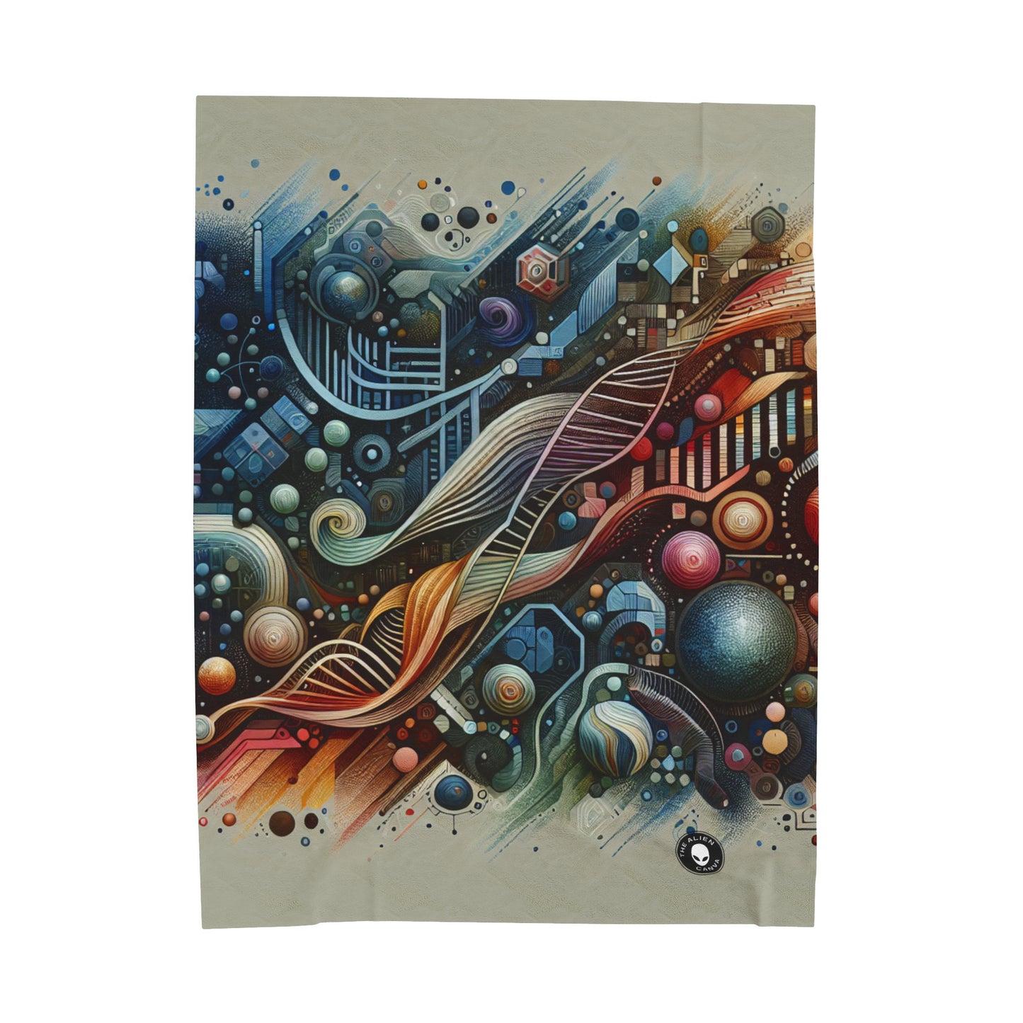"Bio-Futurism: Butterfly Wing Inspired Art" - The Alien Velveteen Plush Blanket Bio Art