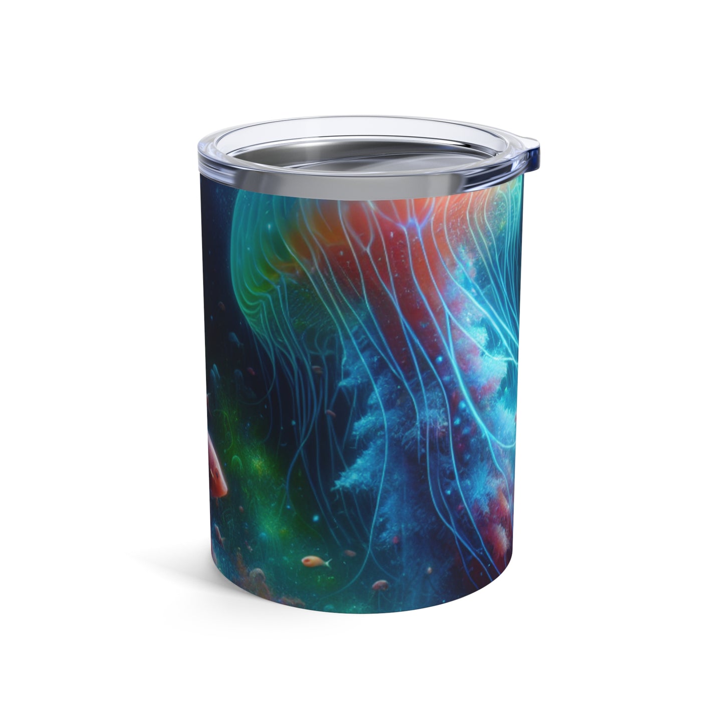 "Medusas luminosas en el mundo submarino encantado" - Vaso Alien de 10 oz