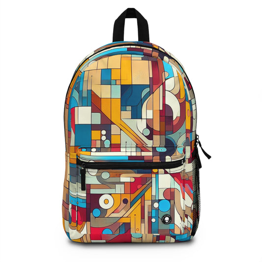 "Galactic Whirlwind: An Abstract Exploration of Cosmic Mysteries" - The Alien Backpack Abstract Art