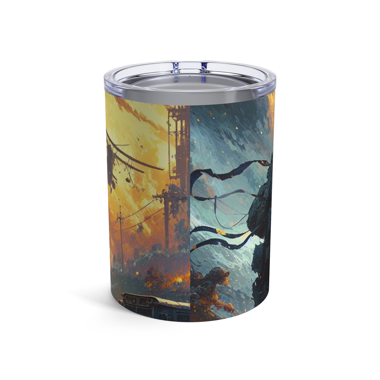 "Recréer un chef-d'œuvre sur le thème du jeu" - The Alien Tumbler 10oz Video Game Art Style