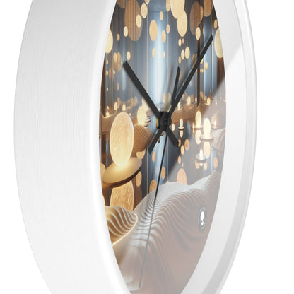 "Temporal Reflections: An Interactive Art Installation on Time and Memory" - The Alien Wall Clock Installation Art