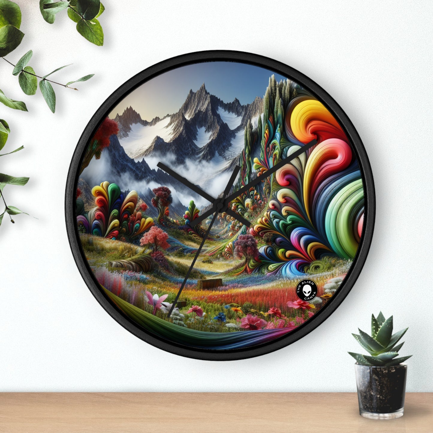 "Candy Mountains and Whimsical Valleys" - The Alien Wall Clock