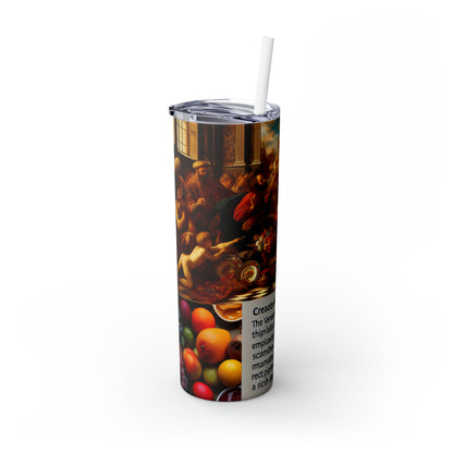 Venetian Reverie: A Contemporary Homage to the Vibrant Elegance of the Venetian School - The Alien Maars® Skinny Tumbler with Straw 20oz Venetian School