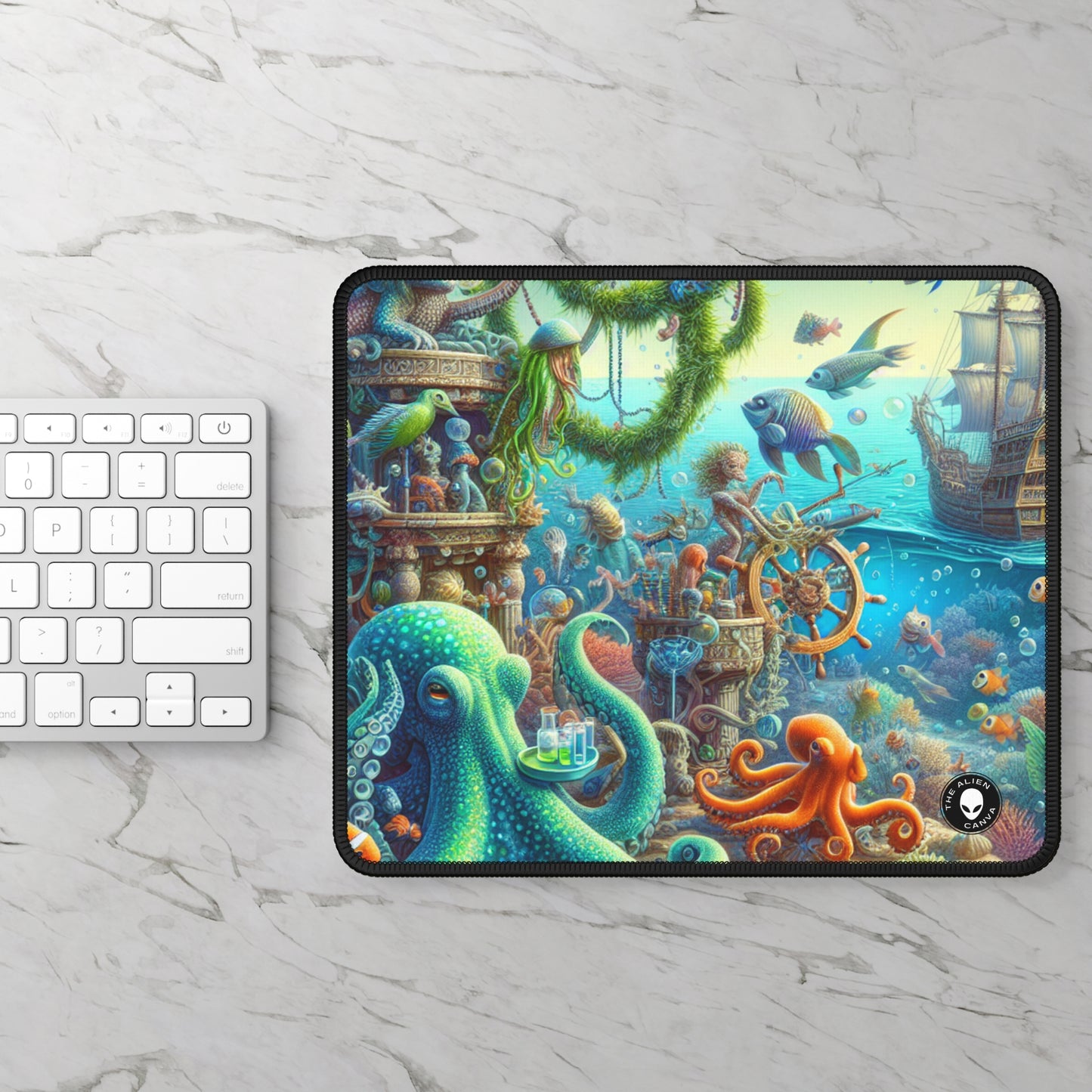 "Underwater Fiesta" - The Alien Gaming Mouse Pad