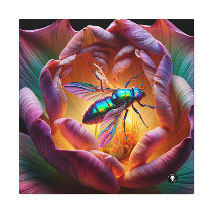 "The Beauty of Nature: A Hyperrealistic Insect Mosaic" - The Alien Canva Hyperrealism