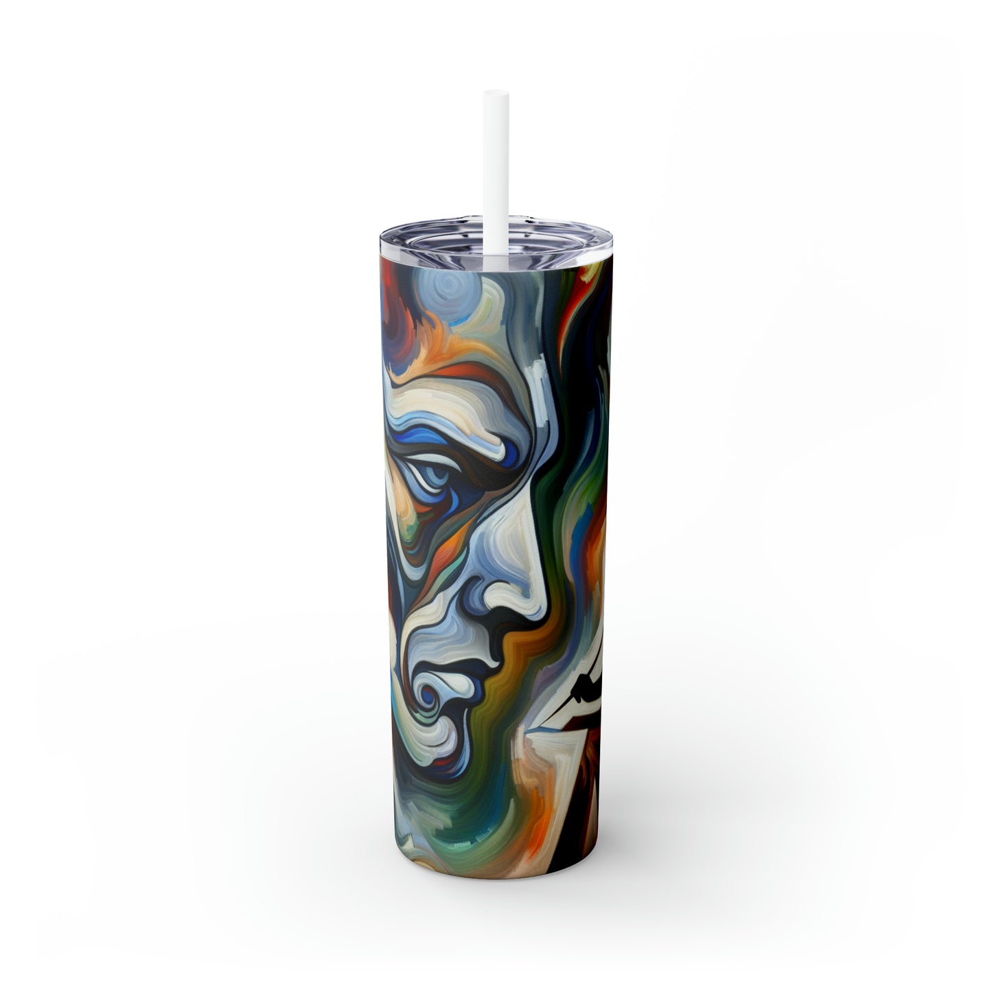 "Stirrings of the Soul" - The Alien Maars® Skinny Tumbler with Straw 20oz Expressionism