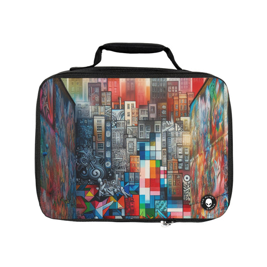 "Revolting Renaissance: A Vibrant Urban Uprising"- The Alien Lunch Bag Street Art / Graffiti