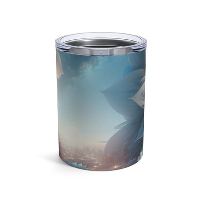 "Midnight Blooms: The Glow of Giant Flowers" - The Alien Tumbler 10oz