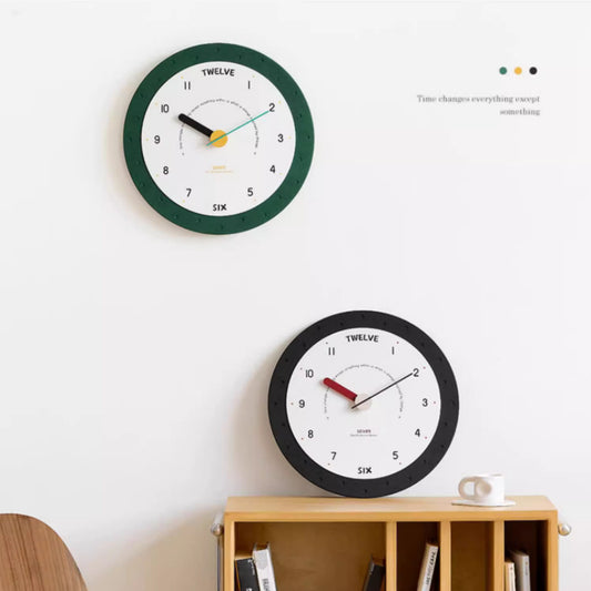 Reloj de pared de moda para el hogar, sala de estar, simple, sin perforaciones