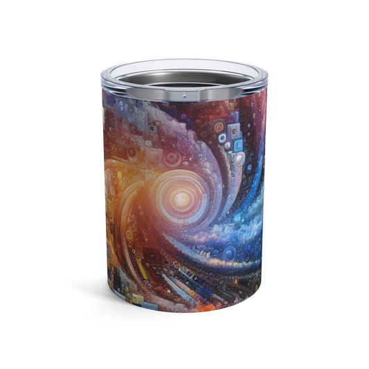 "Futuristic City Nights: A Dazzling Metropolis of Innovation and Imagination" - The Alien Tumbler 10oz Digital Art