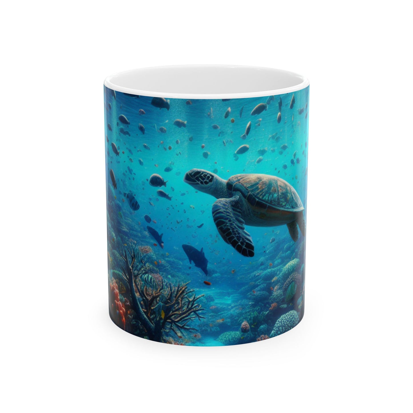 Taza de cerámica "El país de las maravillas submarinas" de 11 oz