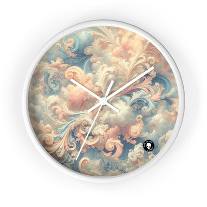 "Rococo Reverie : une scène de salle de bal luxueuse" - L'horloge murale Alien Rococo