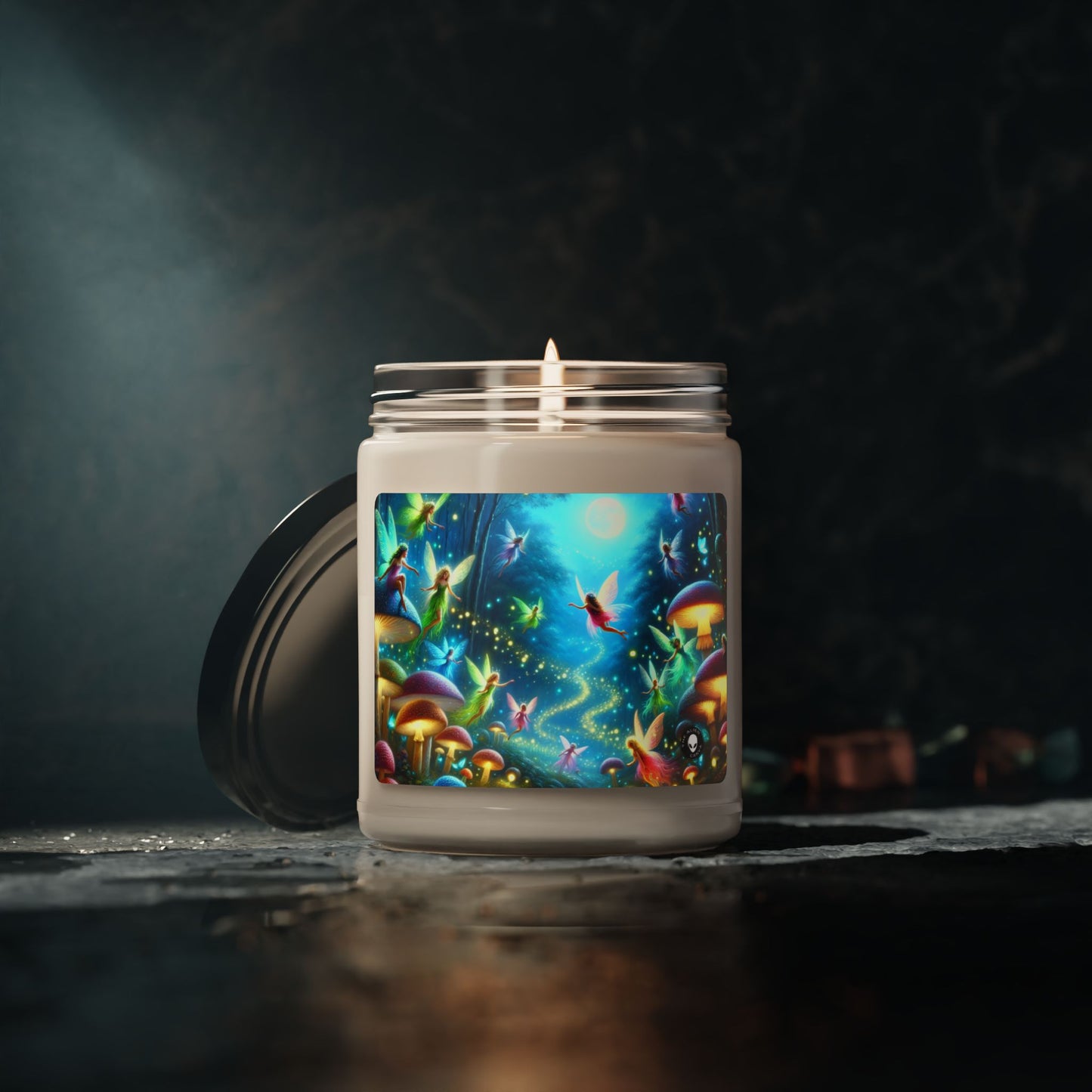 « Danse des fées dans la forêt lumineuse » – Bougie parfumée au soja Alien 9oz