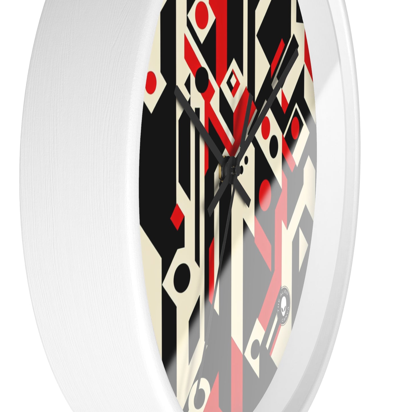 "Futuristic Metropolis: A Constructivist Expression of Urban Technology" - The Alien Wall Clock Constructivism