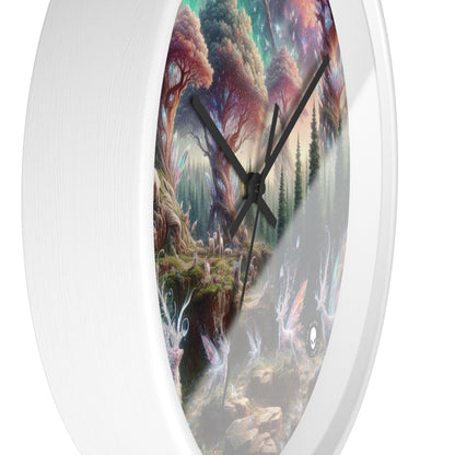 "Crystal Forest: A Magical Realm" - The Alien Wall Clock