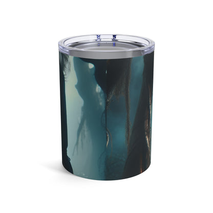 "Ready for Battle in the Twisted Woods" - The Alien Tumbler 10oz Gothic Art Style