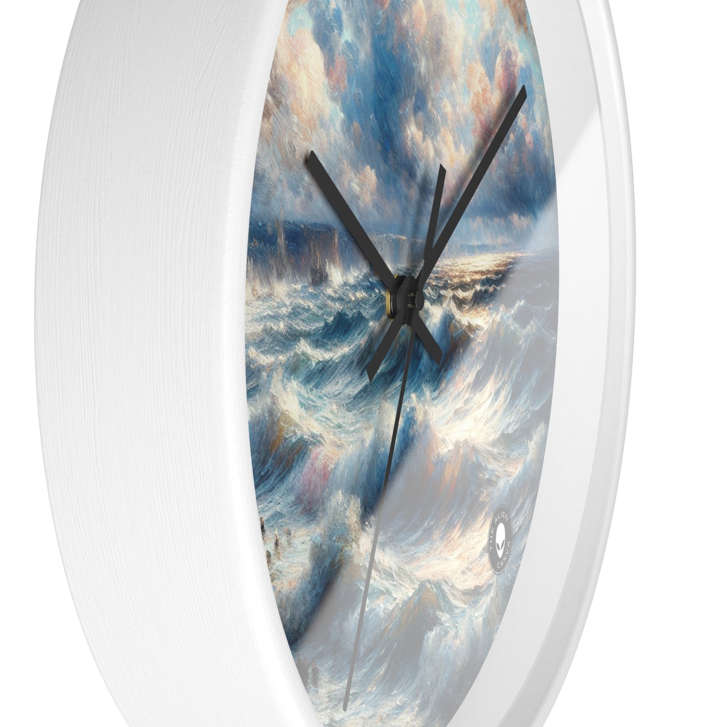 "Storm-Tossed Seas" - L'impressionnisme de l'horloge murale extraterrestre