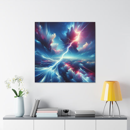 "Electricity In The Sky" - The Alien Canva Digital Art Style