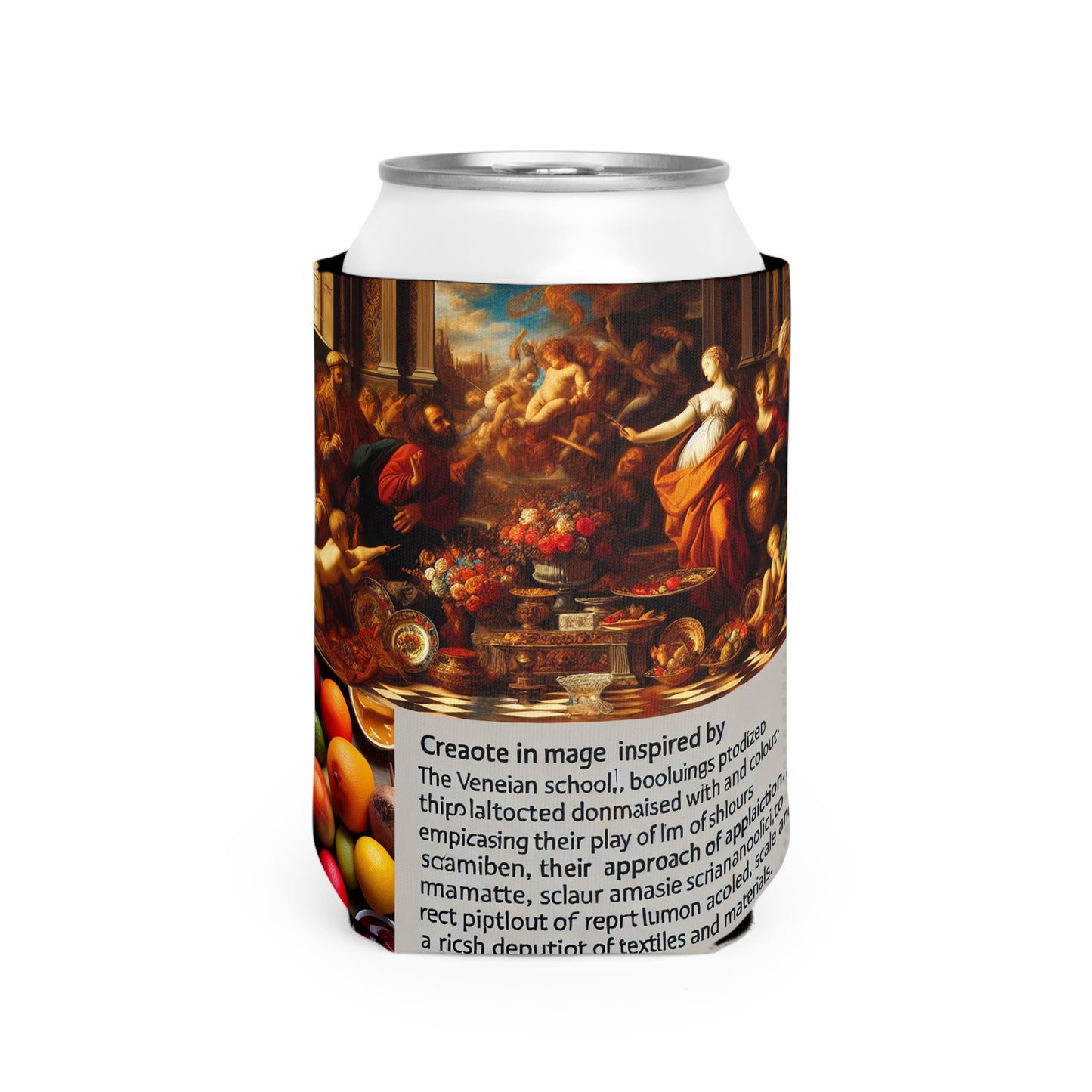 Venetian Reverie: A Contemporary Homage to the Vibrant Elegance of the Venetian School - The Alien Can Cooler Sleeve Venetian School