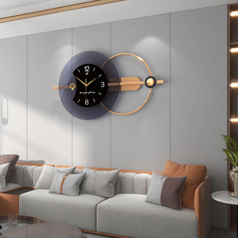 Decoración de la sala de estar del reloj de moda del hogar