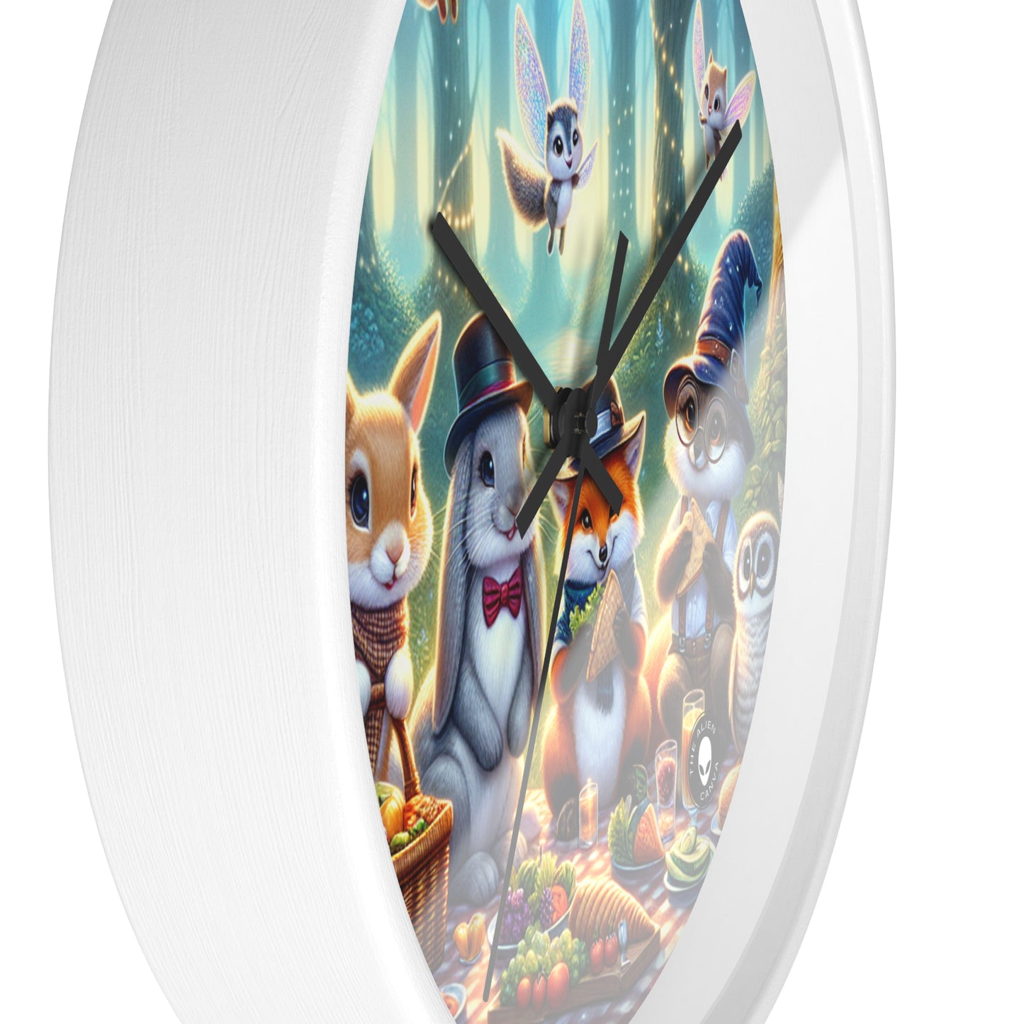 "Hats Off in the Enchanted Forest" - The Alien Wall Clock