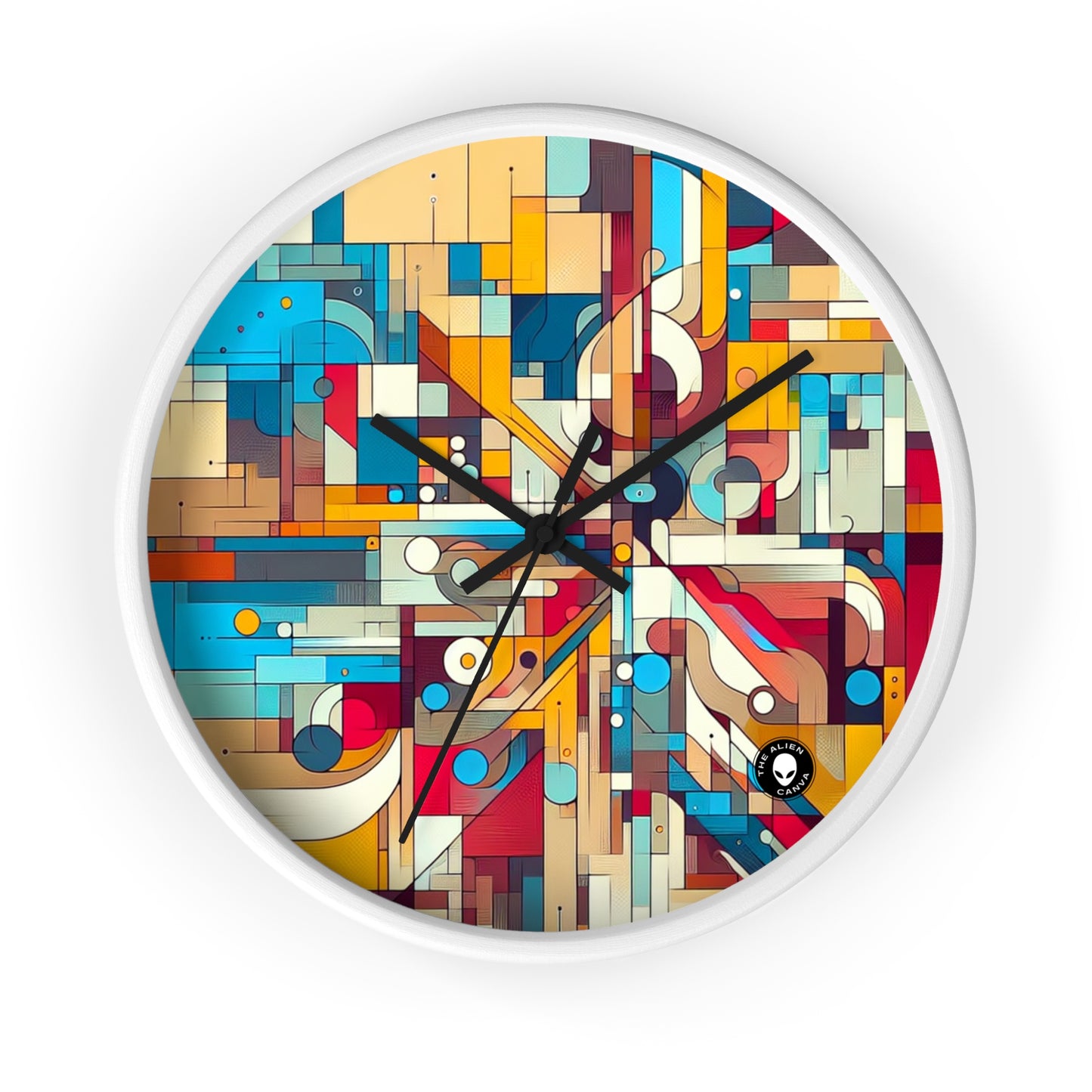 "Galactic Whirlwind: An Abstract Exploration of Cosmic Mysteries" - The Alien Wall Clock Abstract Art