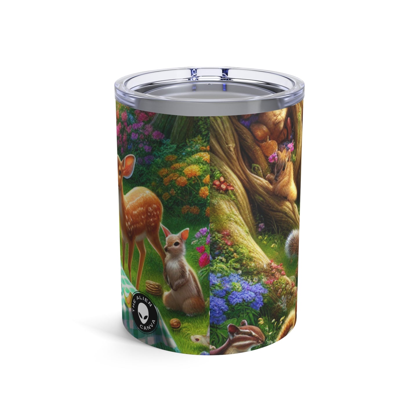 "Enchanted Forest Picnic: A Magical Gathering" - The Alien Tumbler 10oz