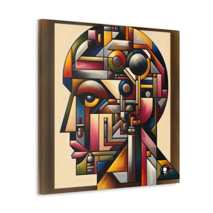 "My Cubist Reflection" - The Alien Canva Cubism