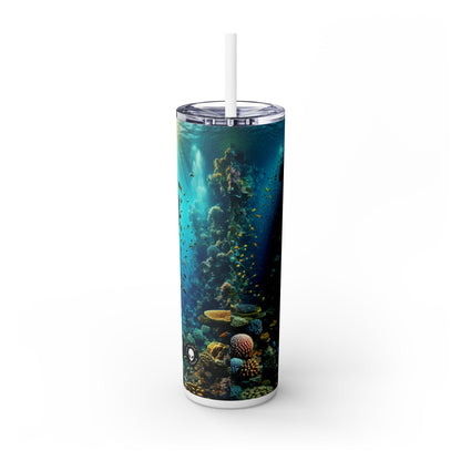 "Whimsical Underwater World" - The Alien Maars® Skinny Tumbler with Straw 20oz