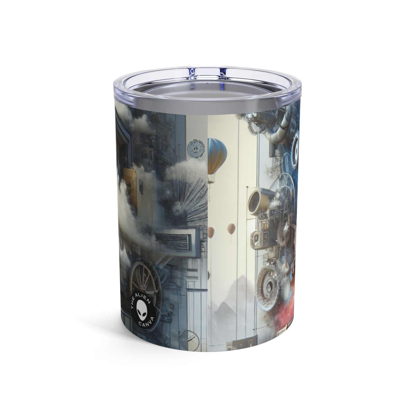 "Symbolic Transformations: Conceptual Realism in Everyday Objects" - The Alien Tumbler 10oz Conceptual Realism