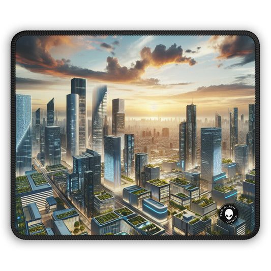 "Future Metropolis: A Neo-Futuristic Urban Utopia" - The Alien Gaming Mouse Pad Neo-futurism