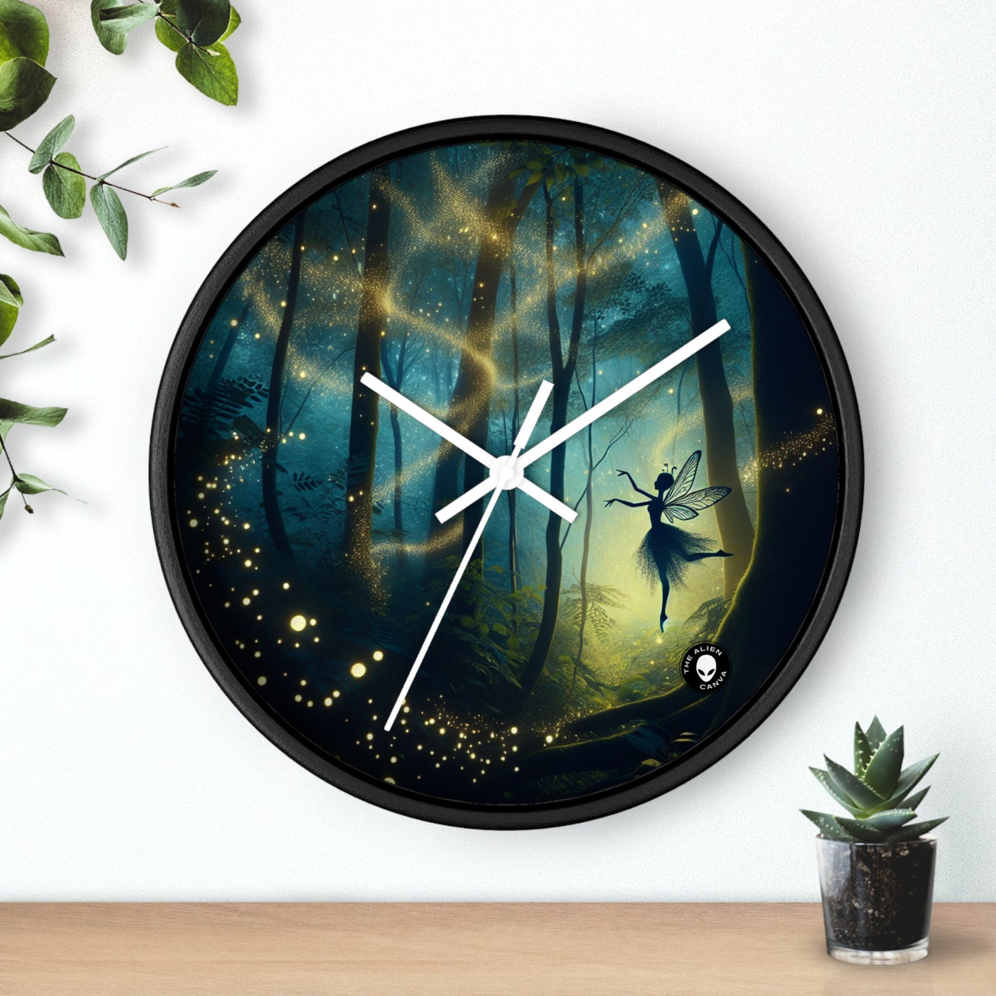 "Enchanted Forest: Firefly Dance" - The Alien Wall Clock