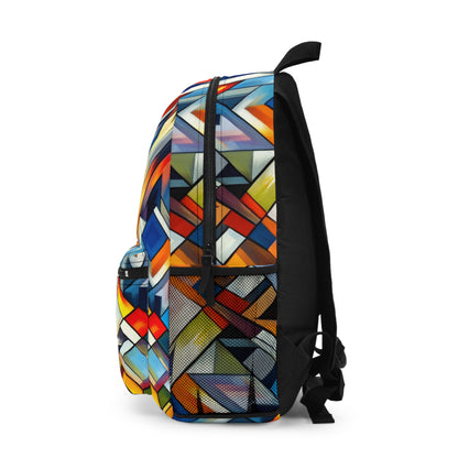 "Night Pulse: A Cubo-Futurist Cityscape" - The Alien Backpack Cubo-Futurism