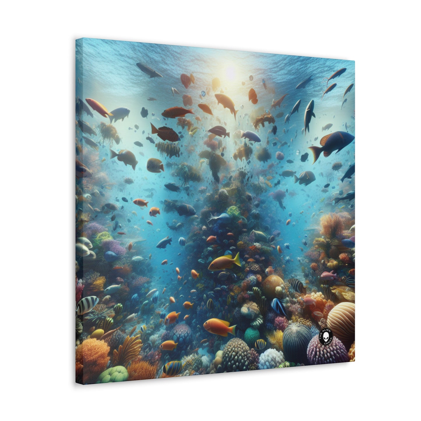 "Glimmering Reef: A Colorful Underwater Wonderland" - The Alien Canva