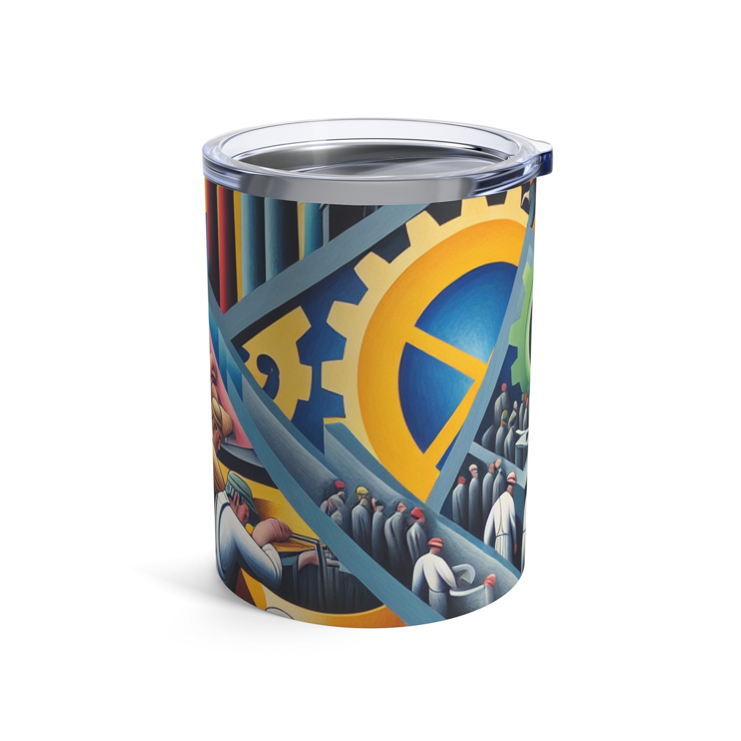 "Constructivismo industrial: engranajes y trabajo" - The Alien Tumbler 10oz Constructivism