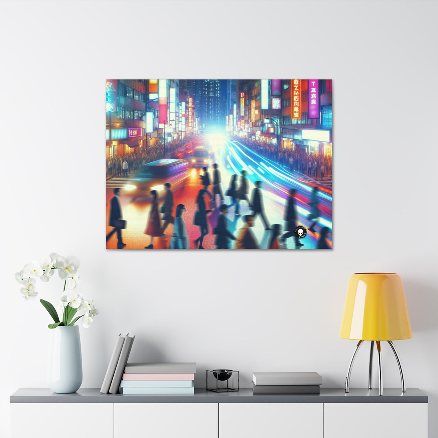 "Neon Night Street" - La Toile Alien