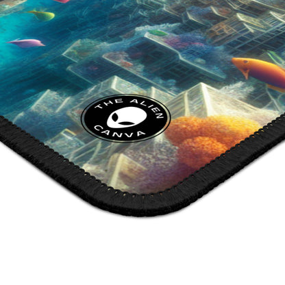 "Coralline City: A Surreal Underwater Wonderland" - The Alien Gaming Mouse Pad