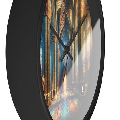 Shadows of the Gothic Cathedral - The Alien Wall Clock Gothic Art