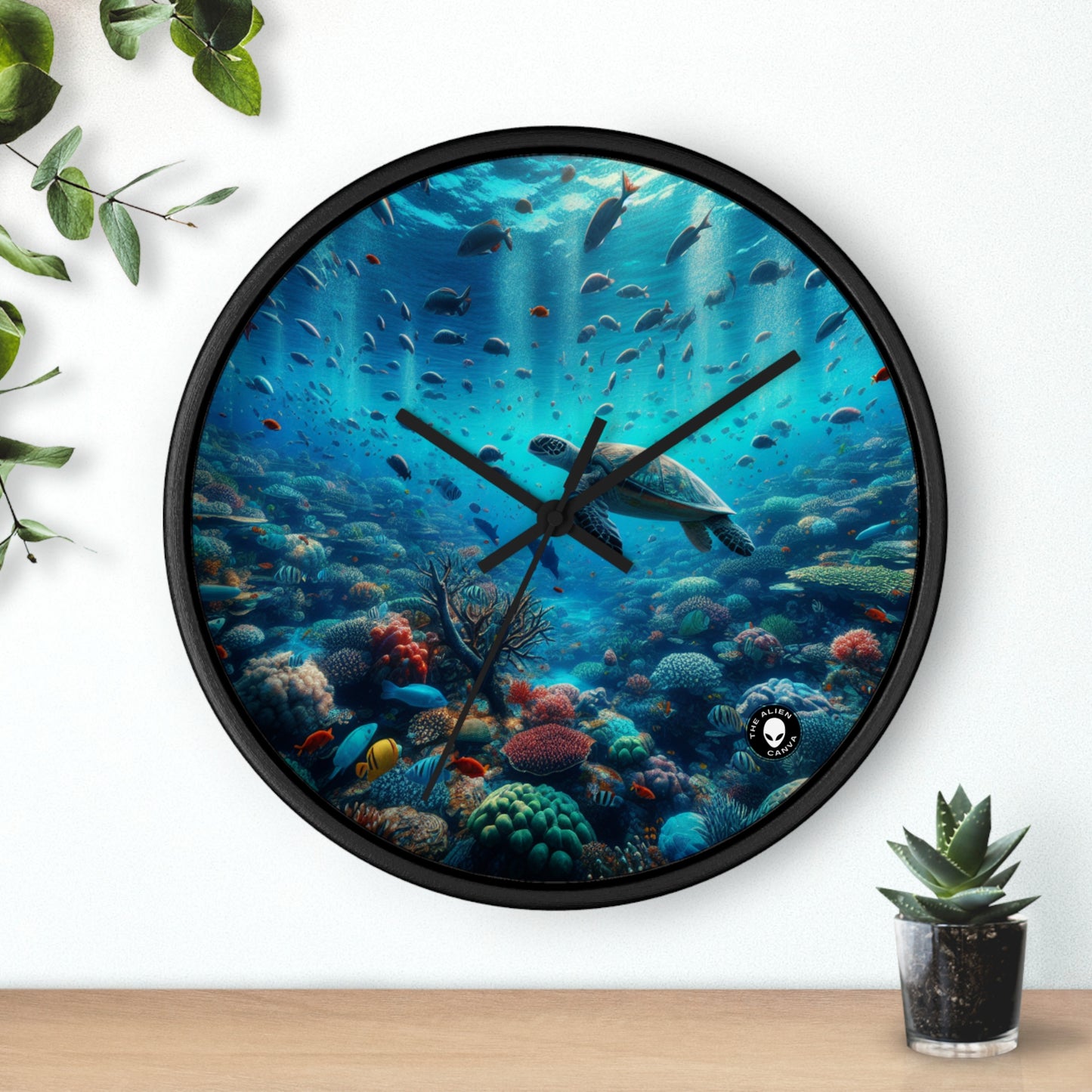 "Underwater Wonderland" - The Alien Wall Clock