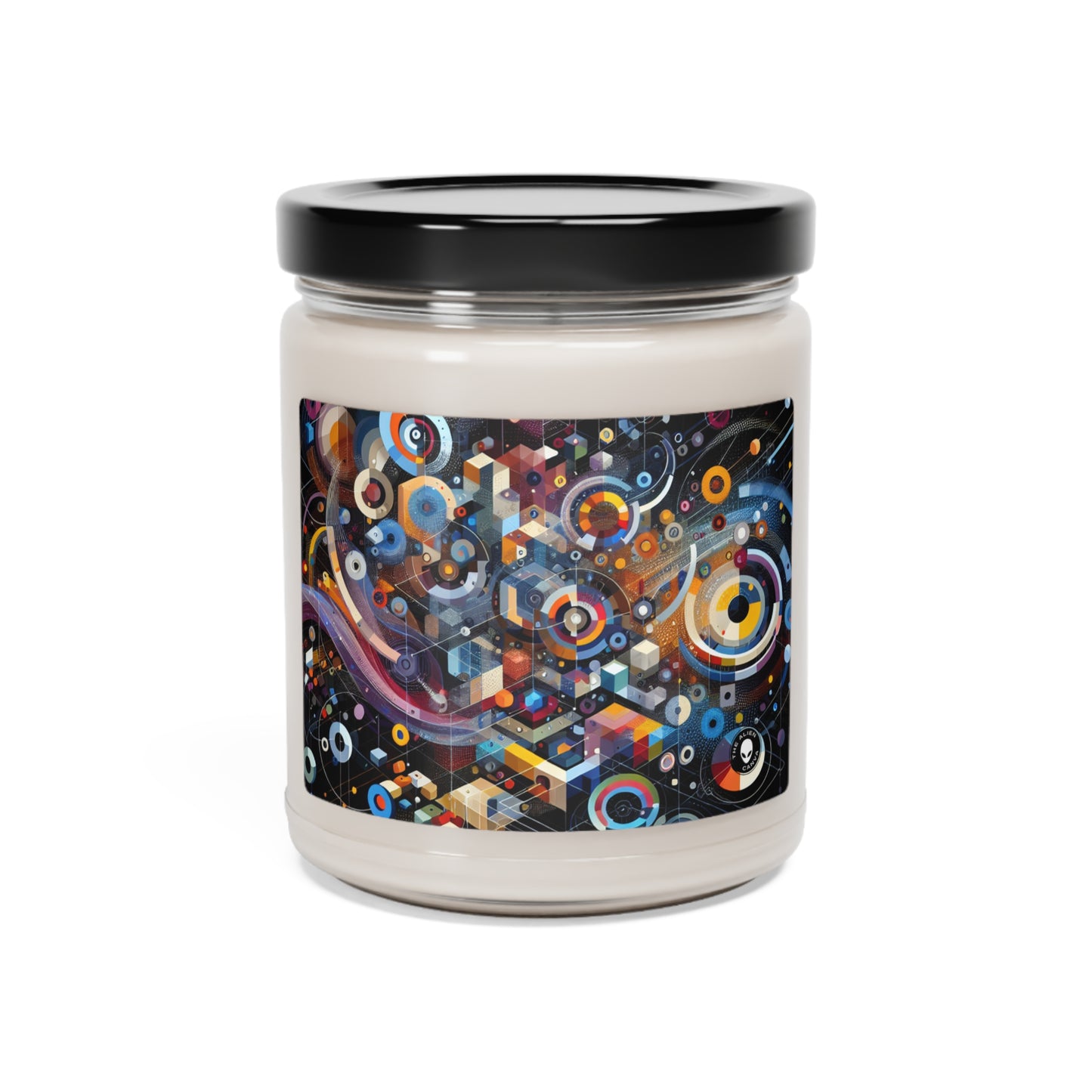 "A Geometric Moment In Time" - The Alien Scented Soy Candle 9oz Digital Art