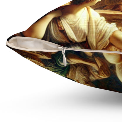 "Modern Renaissance: Leaders of Today"- The Alien Spun Polyester Square Pillow Neoclassicism