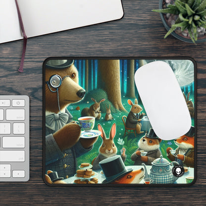 "Enchanted Moonlit Tea Party in the Forest" - The Alien Gaming Mouse Pad