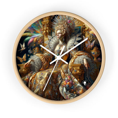 "La Splendeur d'une Reine de la Renaissance" - L'Horloge Murale Alien Rococo