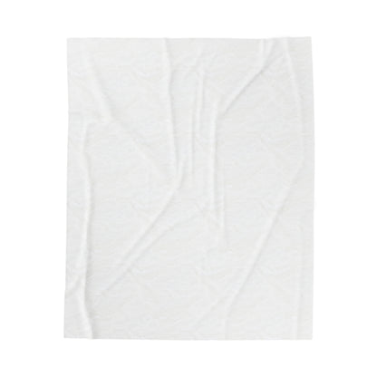 "Sérénité minimaliste : reflets tranquilles du coucher de soleil" - La couverture en peluche Alien Velveteen Minimalisme