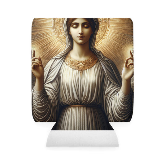 "The Radiant Madonna" - Arte religioso con funda para refrigerador de latas alienígenas